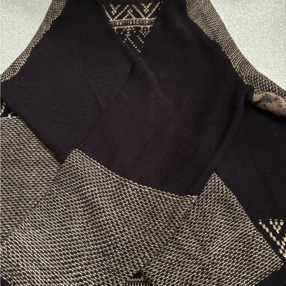 Style & Co. Gray and Black Cardigan Sweater